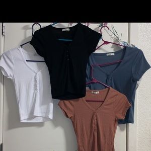 Button fitted shirts! (Bundle of 4)!!